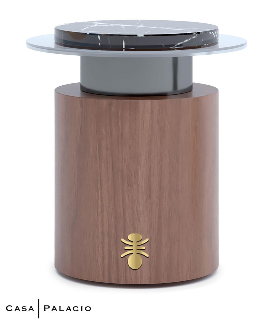 The MAAD Collection Mesa Lateral Beverly Chica En Vidrio