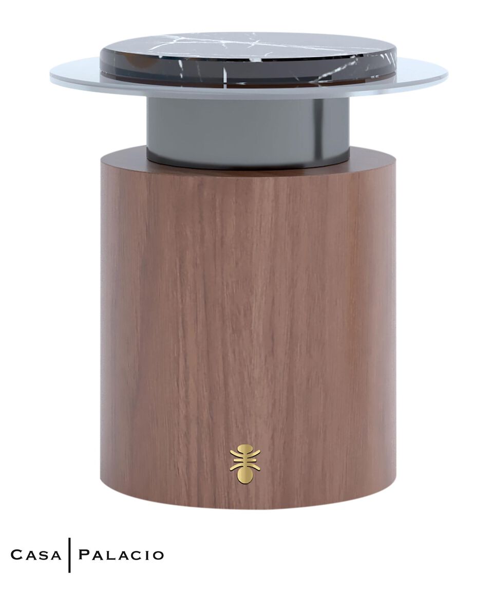 The MAAD Collection Mesa Lateral Beverly Grande en vidrio