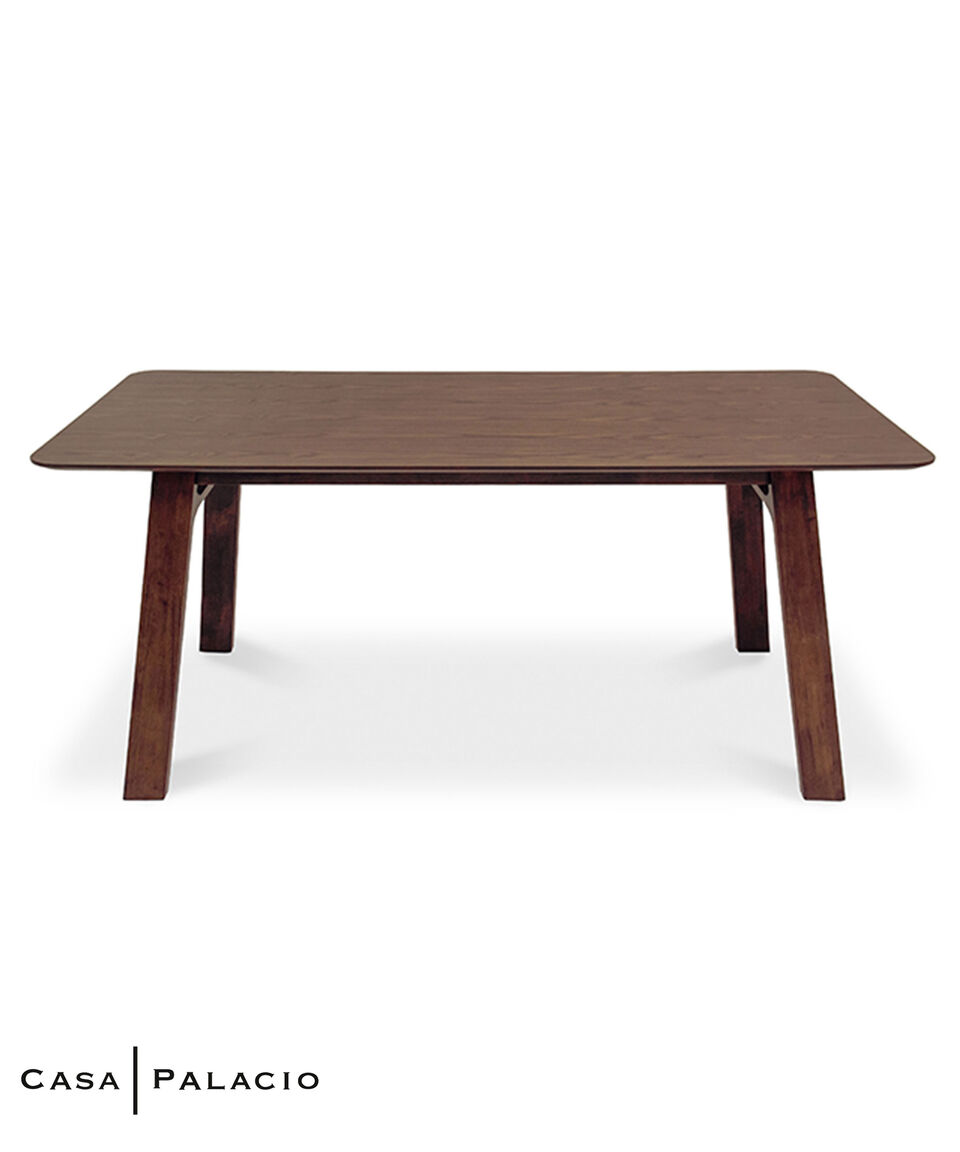 Maderarte Mesa para Comedor Bek en Chapa de Madera Nogal