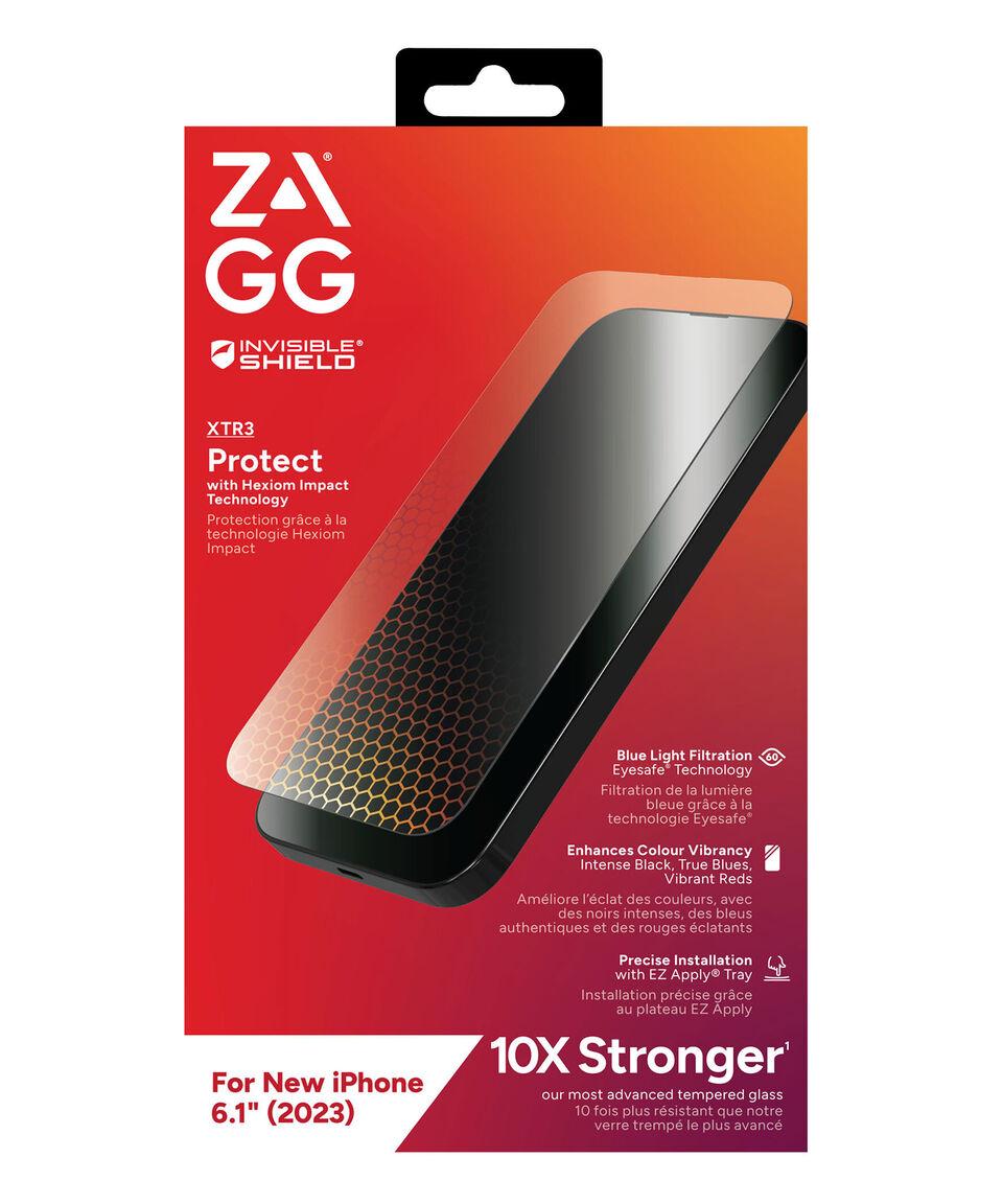 Zagg Mica protectora de pantalla XTR3 transparente para iPhone 15