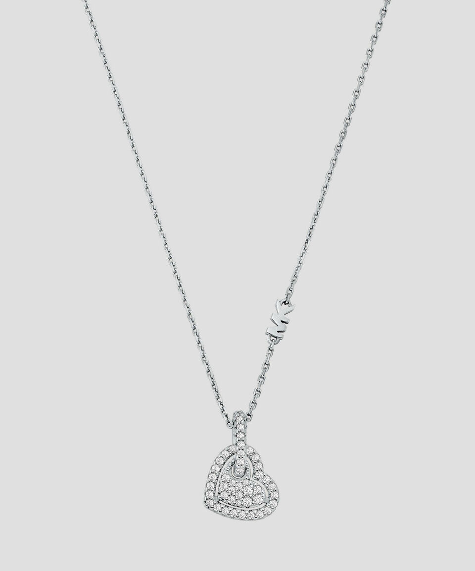 Michael Kors Collar En Plata Kors Love Mujer