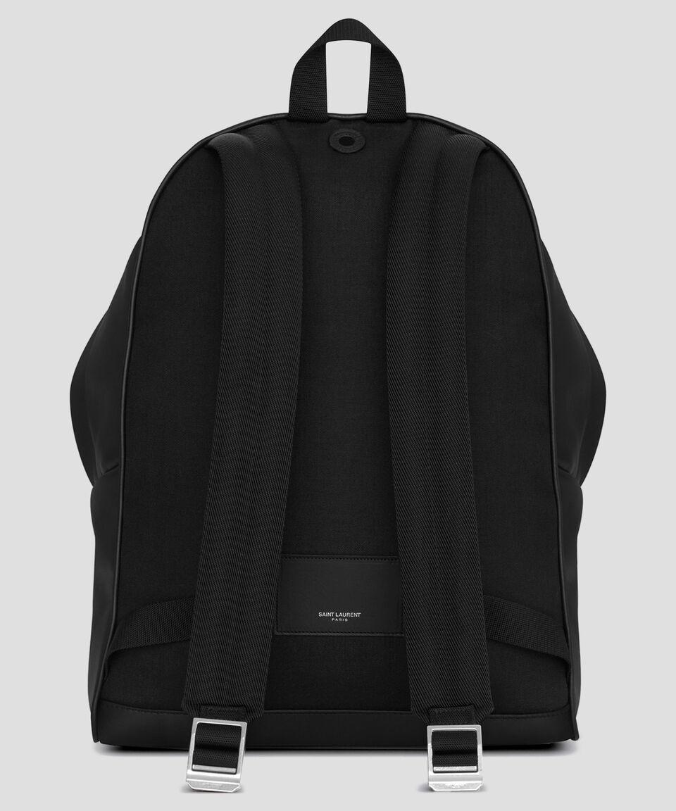 Saint Laurent Paris Mochila City En Piel Negra Hombre