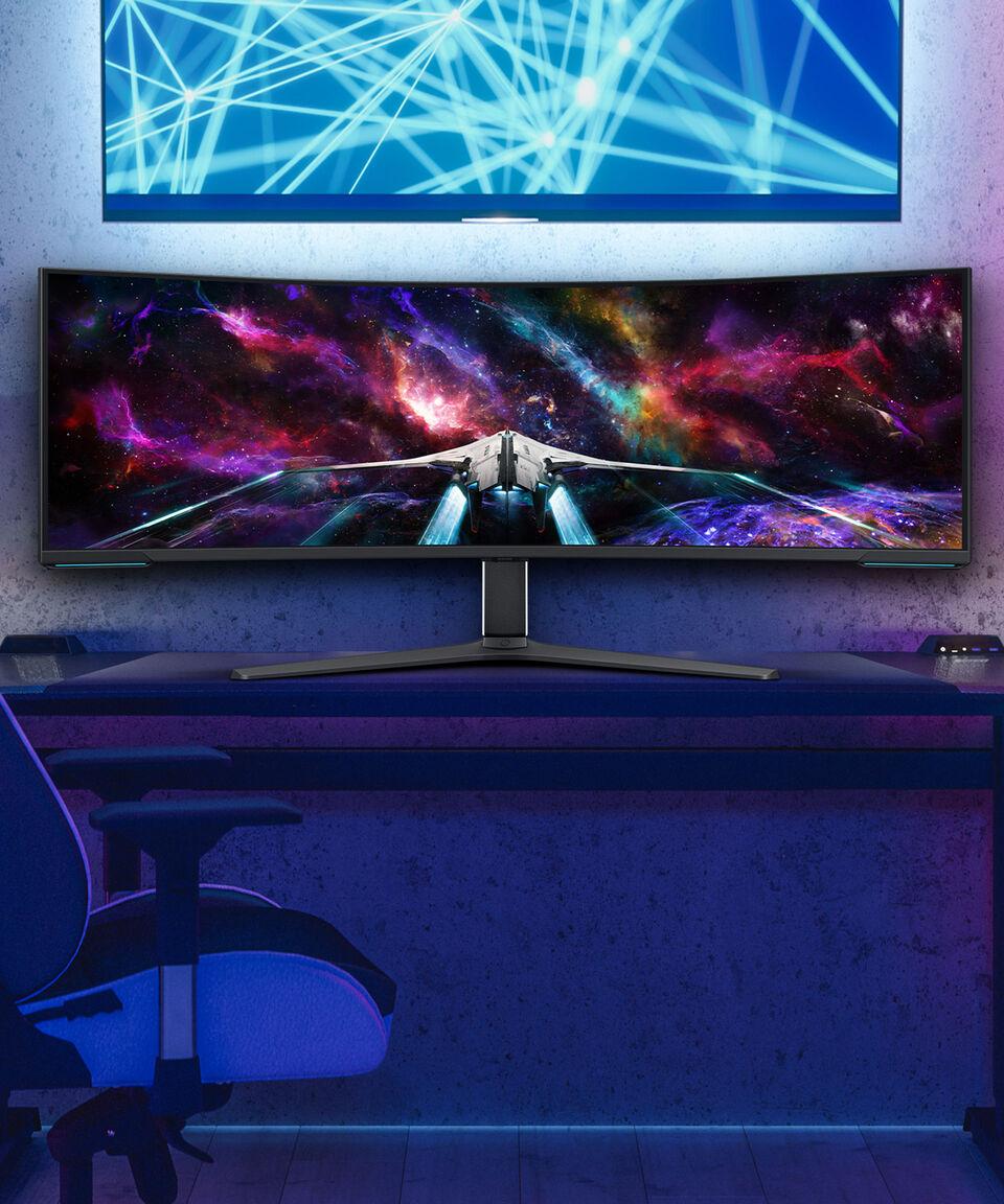 Samsung Monitor Gamer 57 Pulgadas Curvo DUHD Odyssey G9 LS57CG950NLXZX