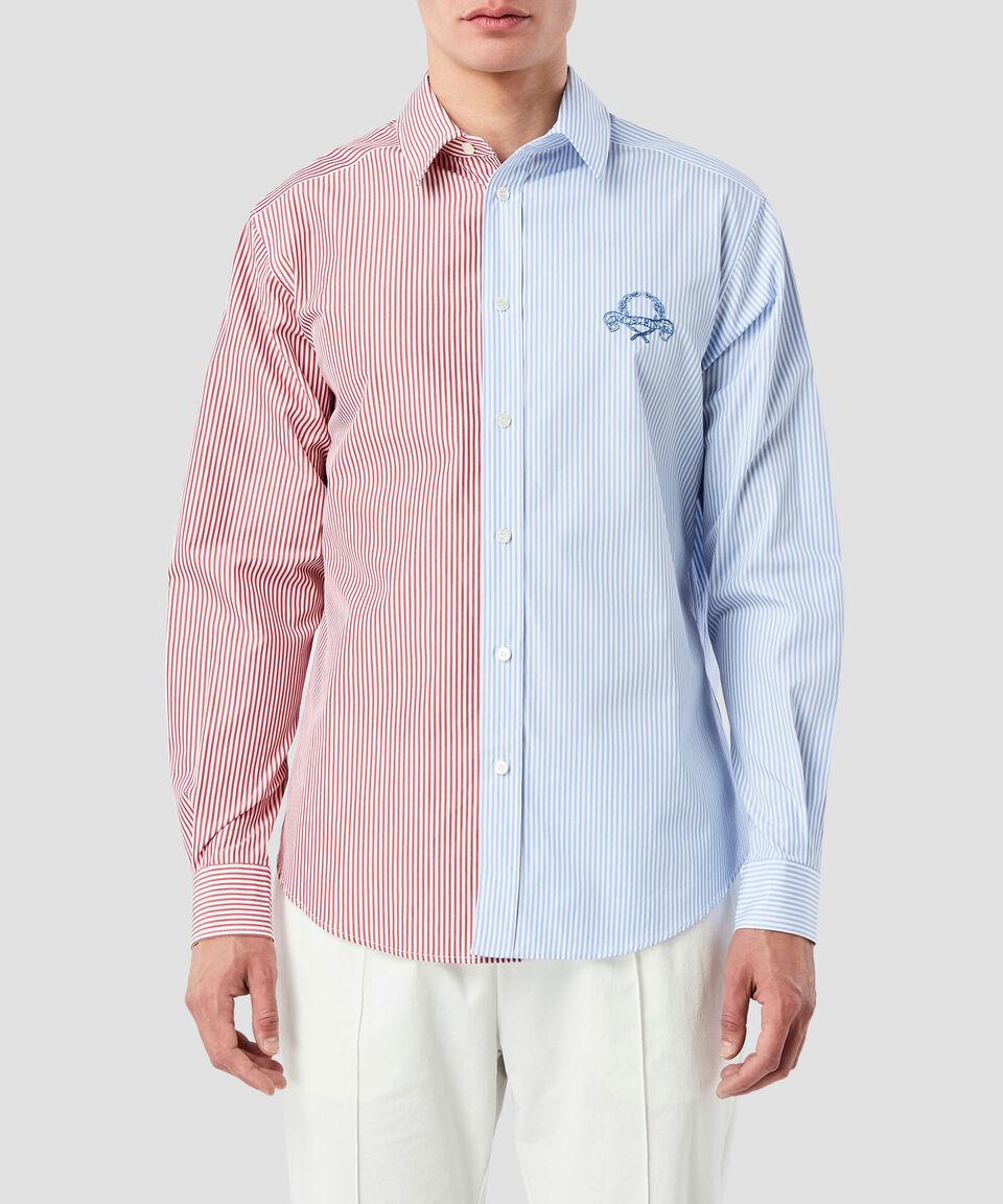 Moschino Camisa a Rayas Manga Larga Hombre