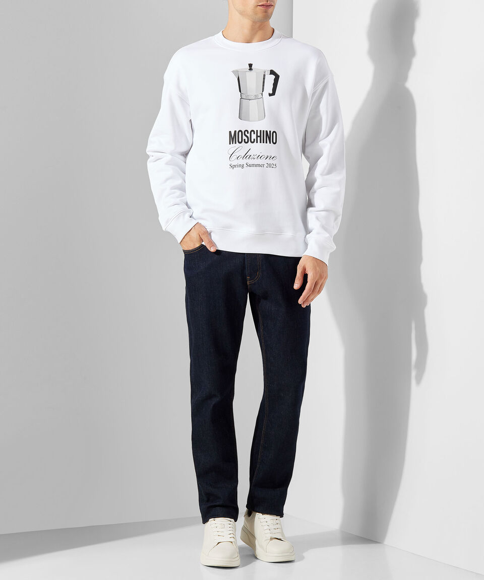 Moschino Sudadera Colazione Estampada Hombre