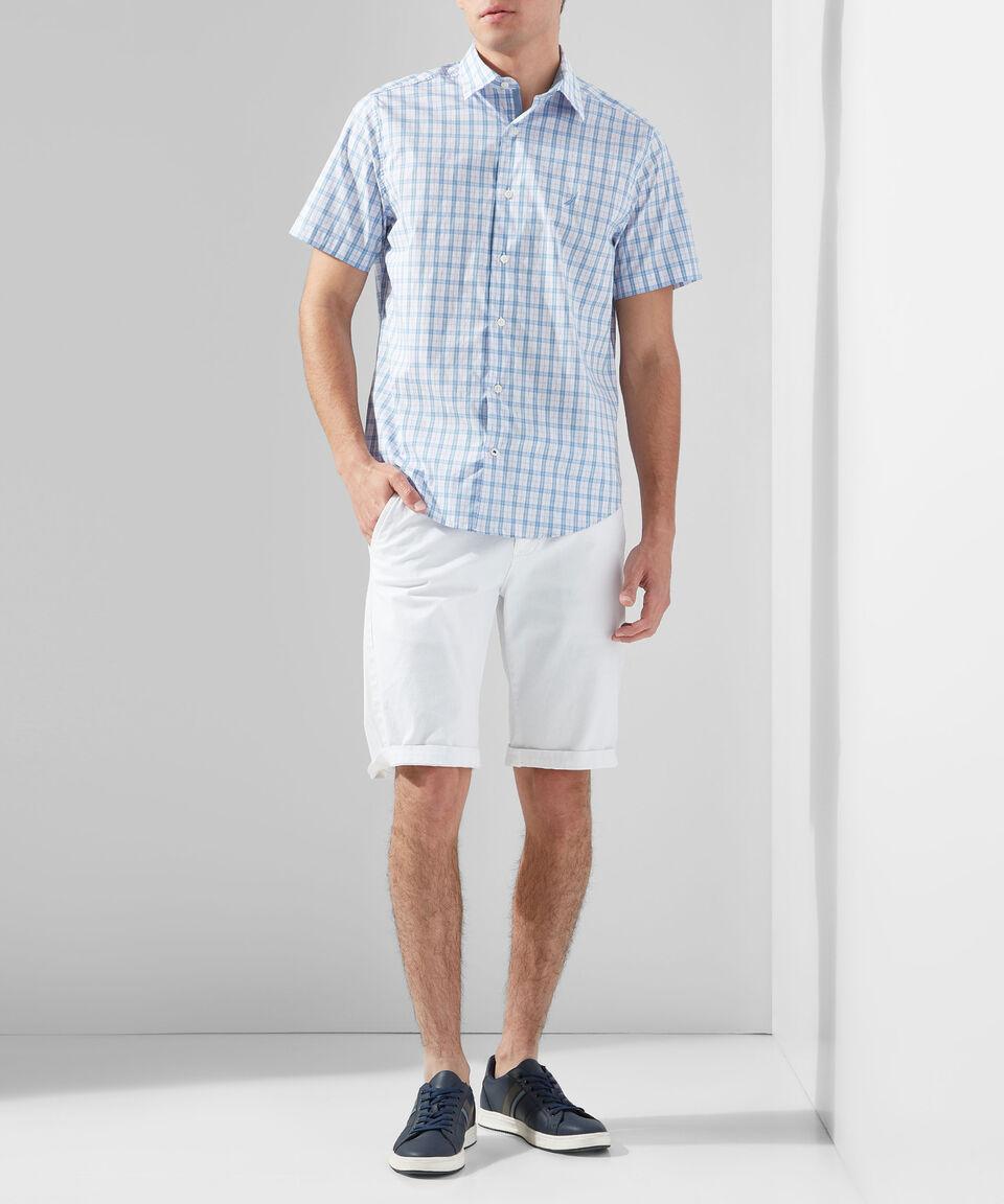 Nautica Camisa A Cuadros Manga Corta Hombre