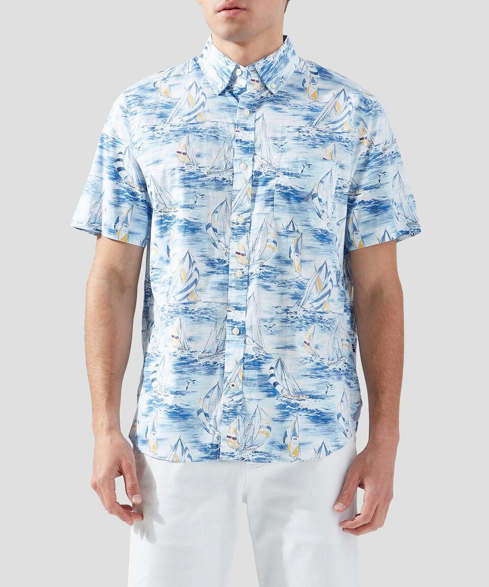 Nautica Camisa estampada manga corta Hombre