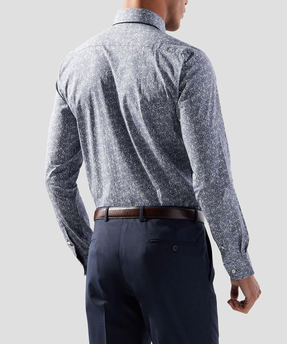 Nautica Camisa Estampada Manga Larga Hombre