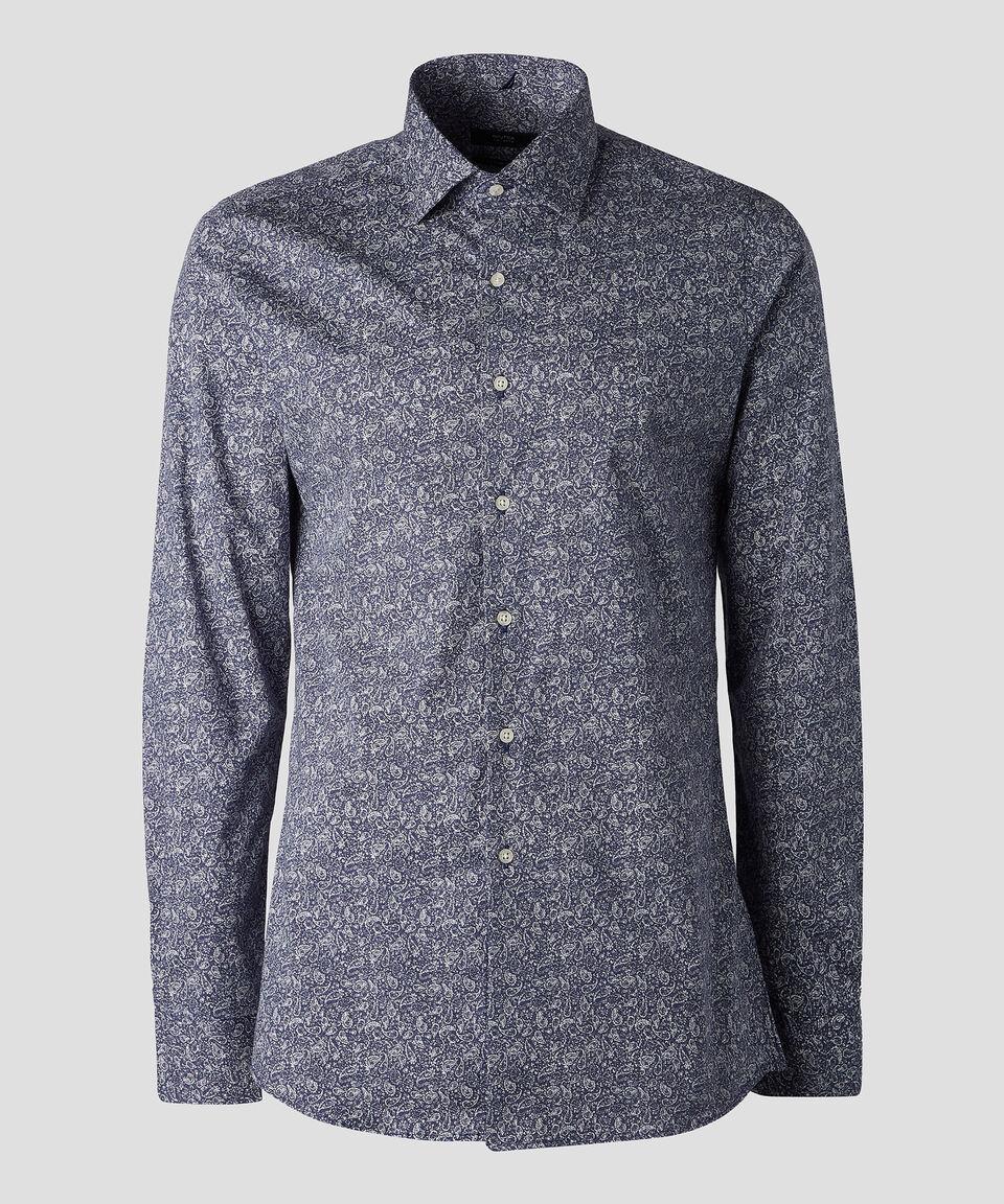 Nautica Camisa Estampada Manga Larga Hombre