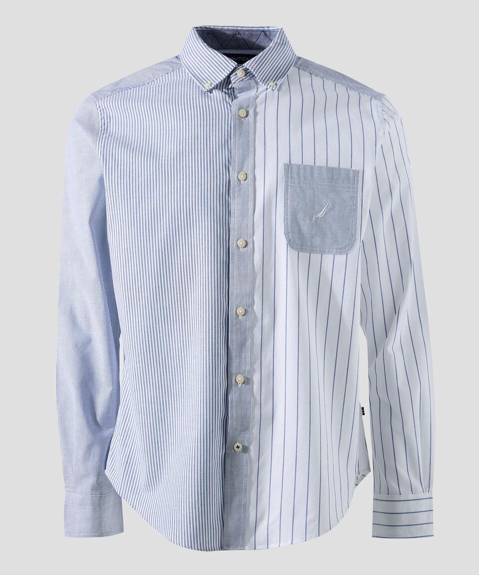 Nautica Camisa Rayas Manga Larga Hombre