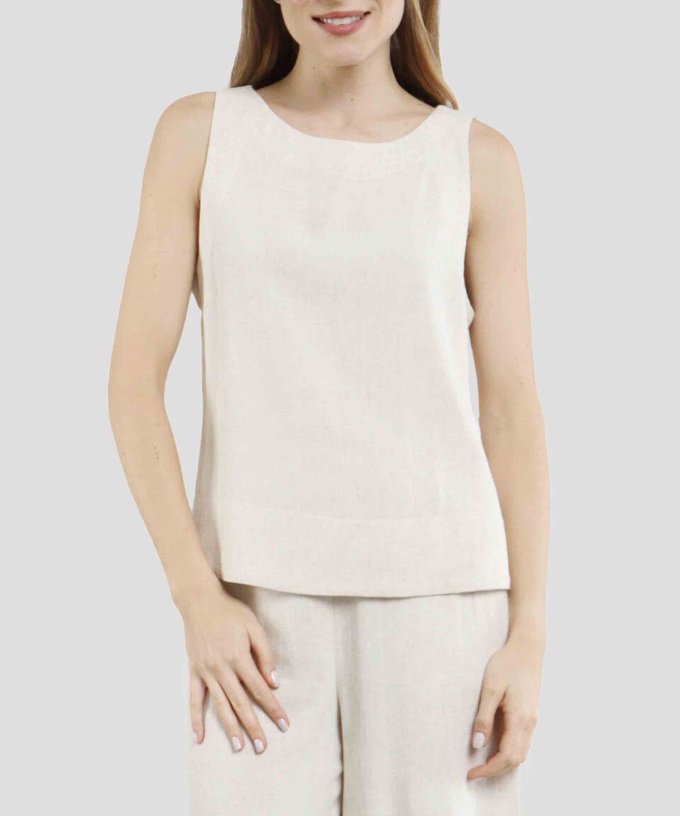 Octavia Blusa sin mangas Mujer