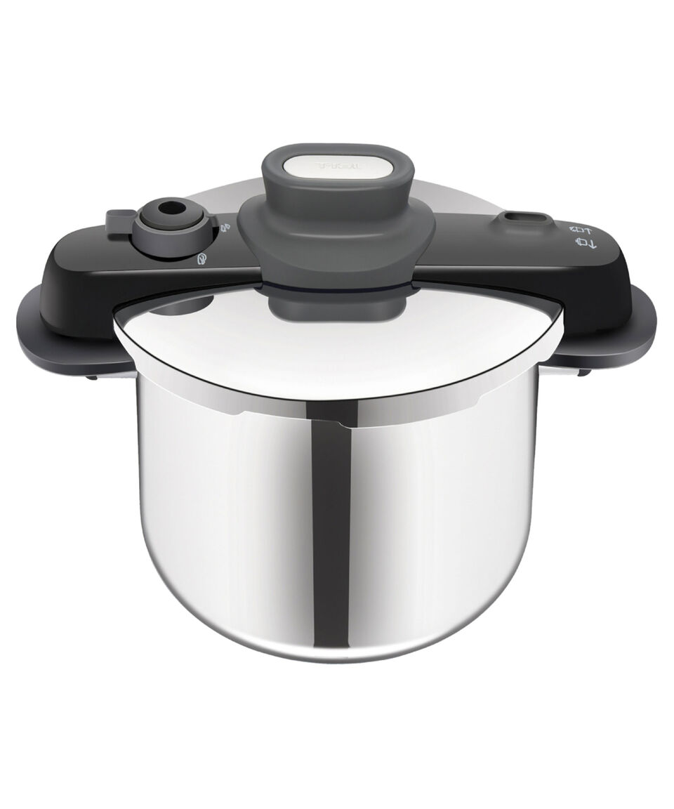 T-fal Olla de presión en acero inoxidable Compact Easy 4L