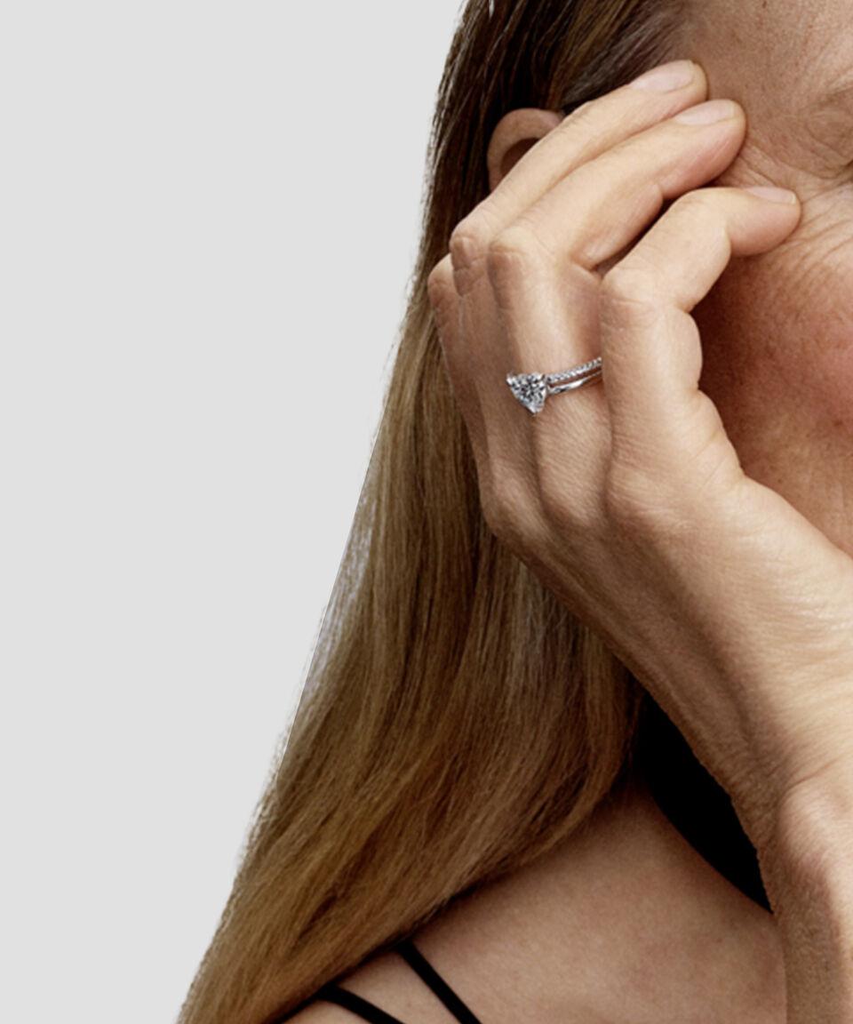 Pandora Anillo En Plata .925 Corazón Mujer