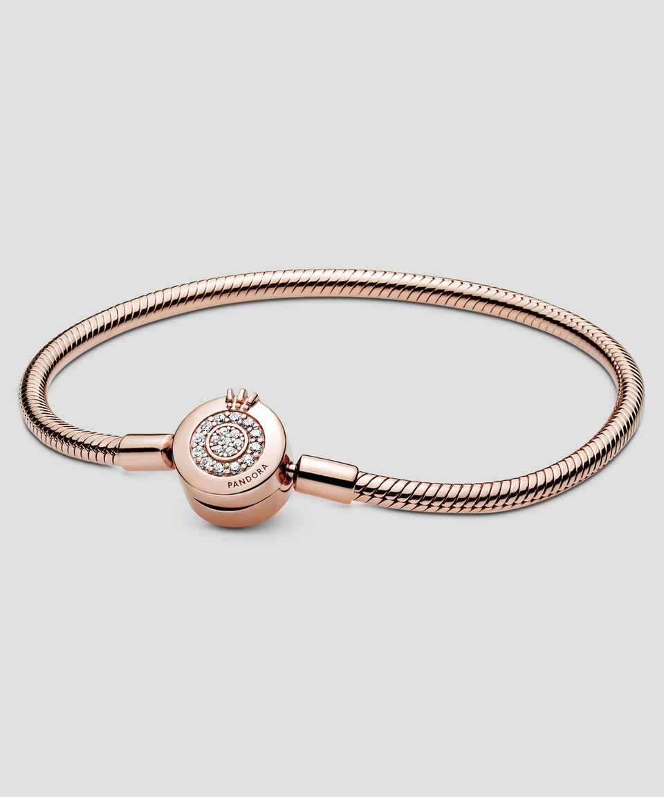 Pandora Brazalete Rosa Con Zirconias Mujer