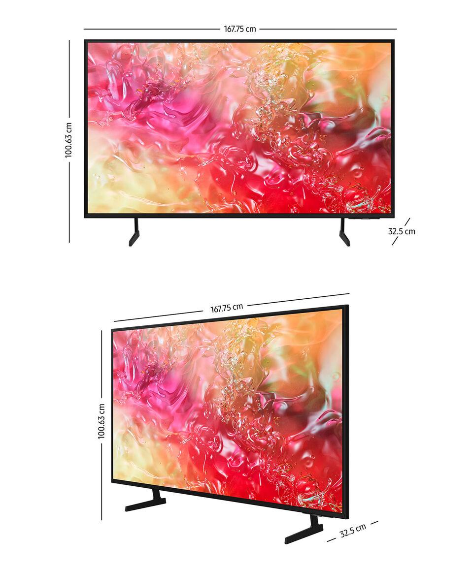 Samsung Pantalla 75 Pulgadas Plana Crystal UHD 4K Tizen Smart TV DU7010 UN75DU7010FXZX