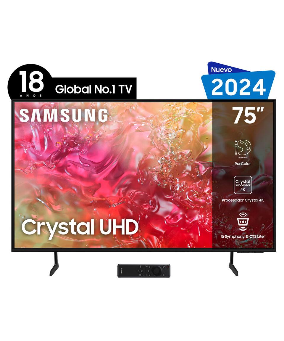 Samsung Pantalla 75 Pulgadas Plana Crystal UHD 4K Tizen Smart TV DU7010 UN75DU7010FXZX