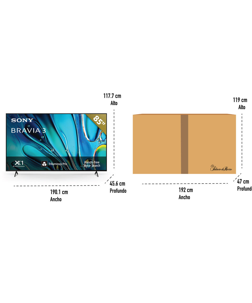 Sony Pantalla 85 Pulgadas Plana LCD 4K Android 12 BRAVIA 3