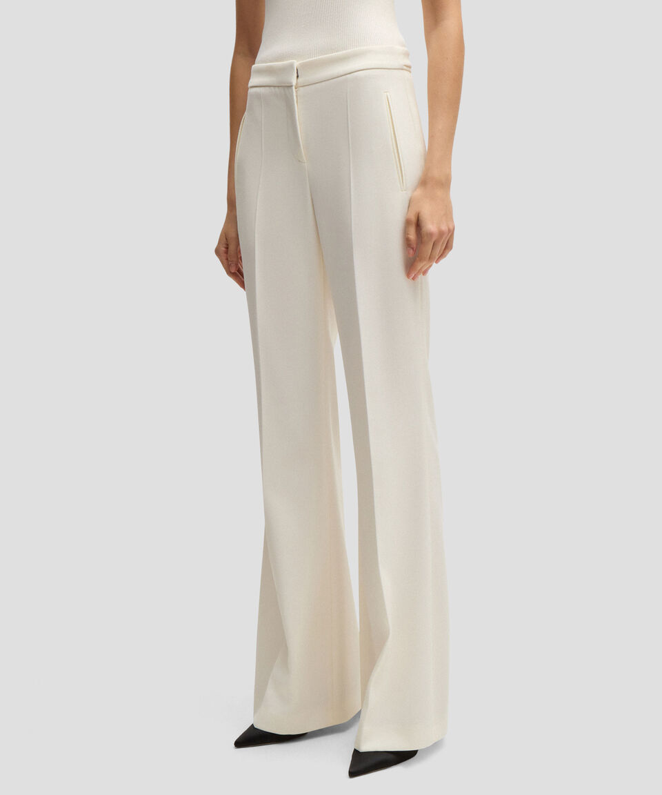 Boss Pantalones regular fit en sarga de mezcla de lana Mujer