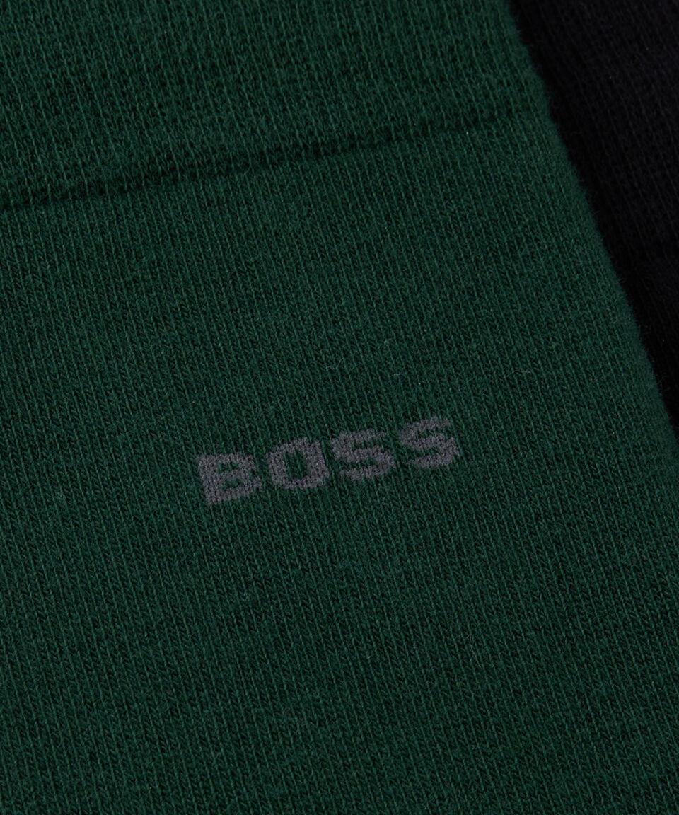 Boss Paquete De Dos Pares De Calcetines De Largo Medio En Mezcla De Algodón Hombre