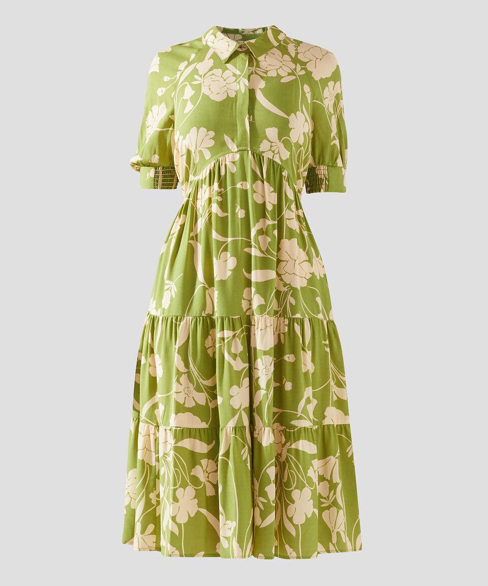 Pertegaz Vestido Largo Estampado Mujer