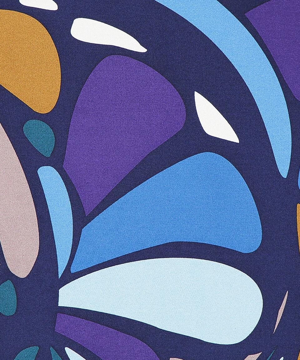 Pineda Covalin Mascada Azul Con Mariposas Mujer