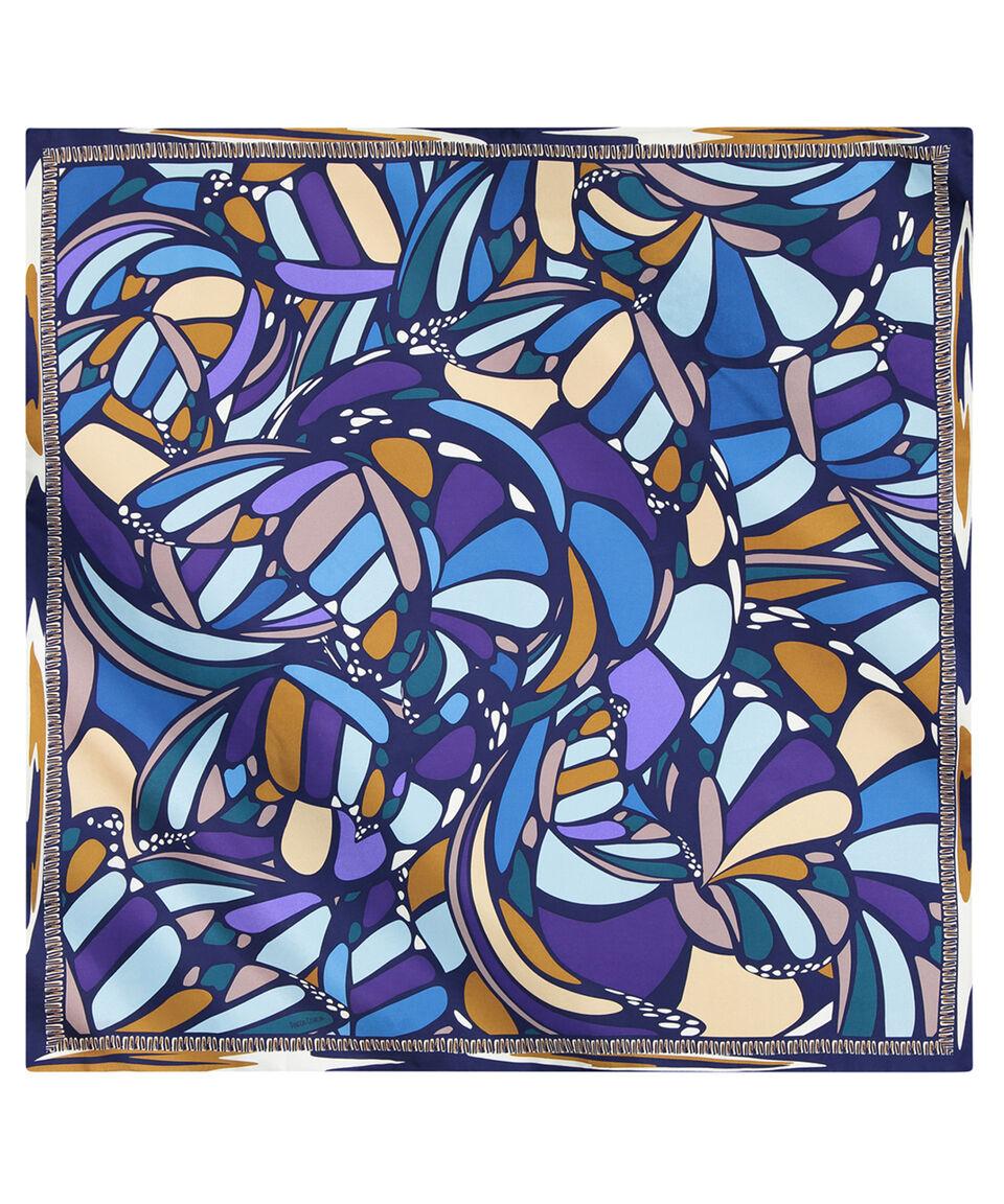 Pineda Covalin Mascada azul con mariposas Mujer