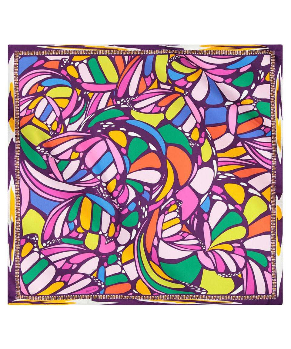 Pineda Covalin Mascada morada con mariposas Mujer