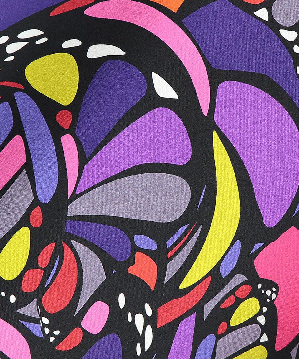 Pineda Covalin Mascada Negra Con Mariposas Mujer