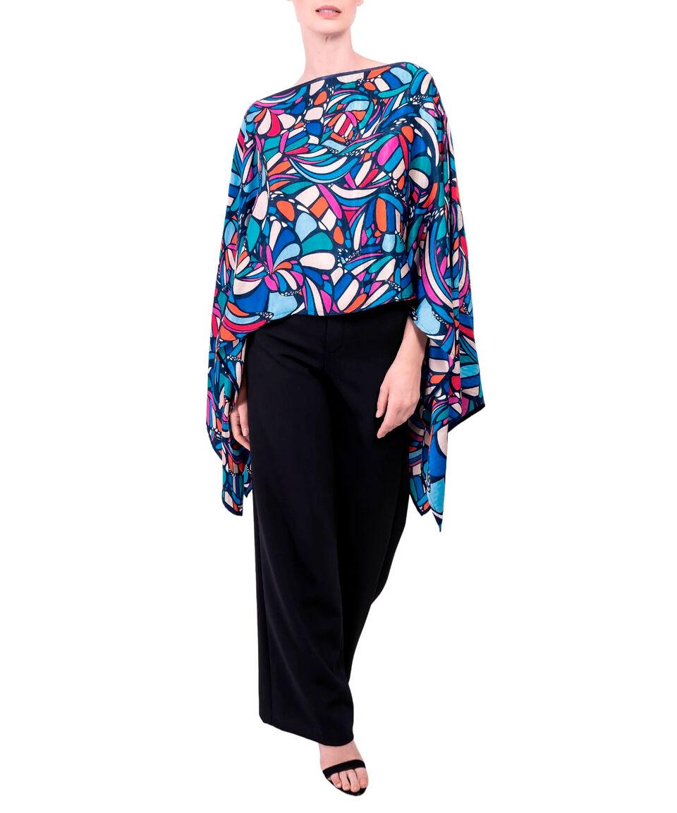 Pineda Covalin Poncho Estampado Mujer