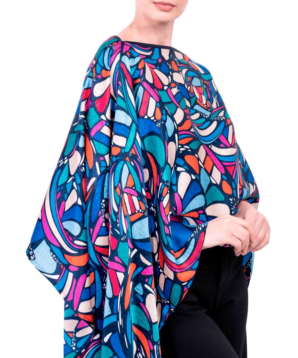 Pineda Covalin Poncho Estampado Mujer