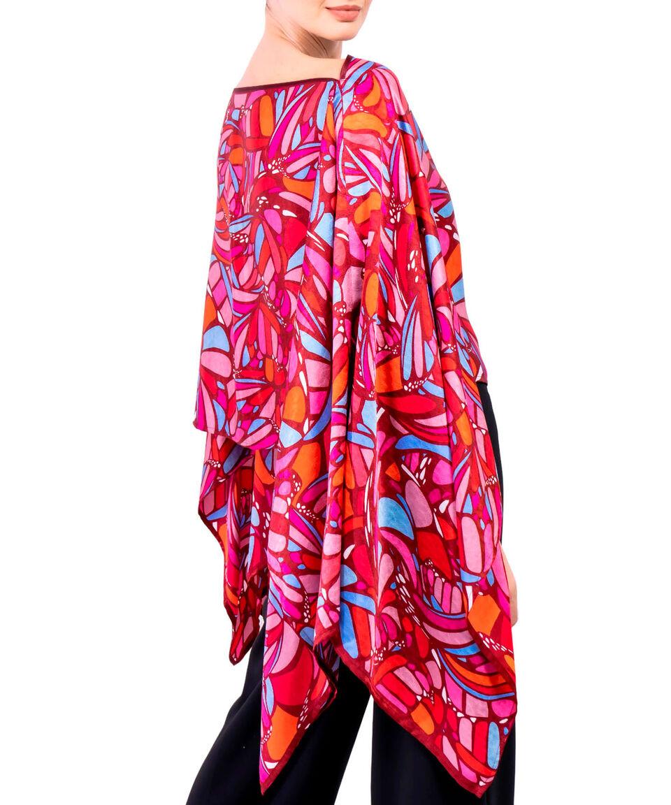 Pineda Covalin Poncho Estampado Mujer