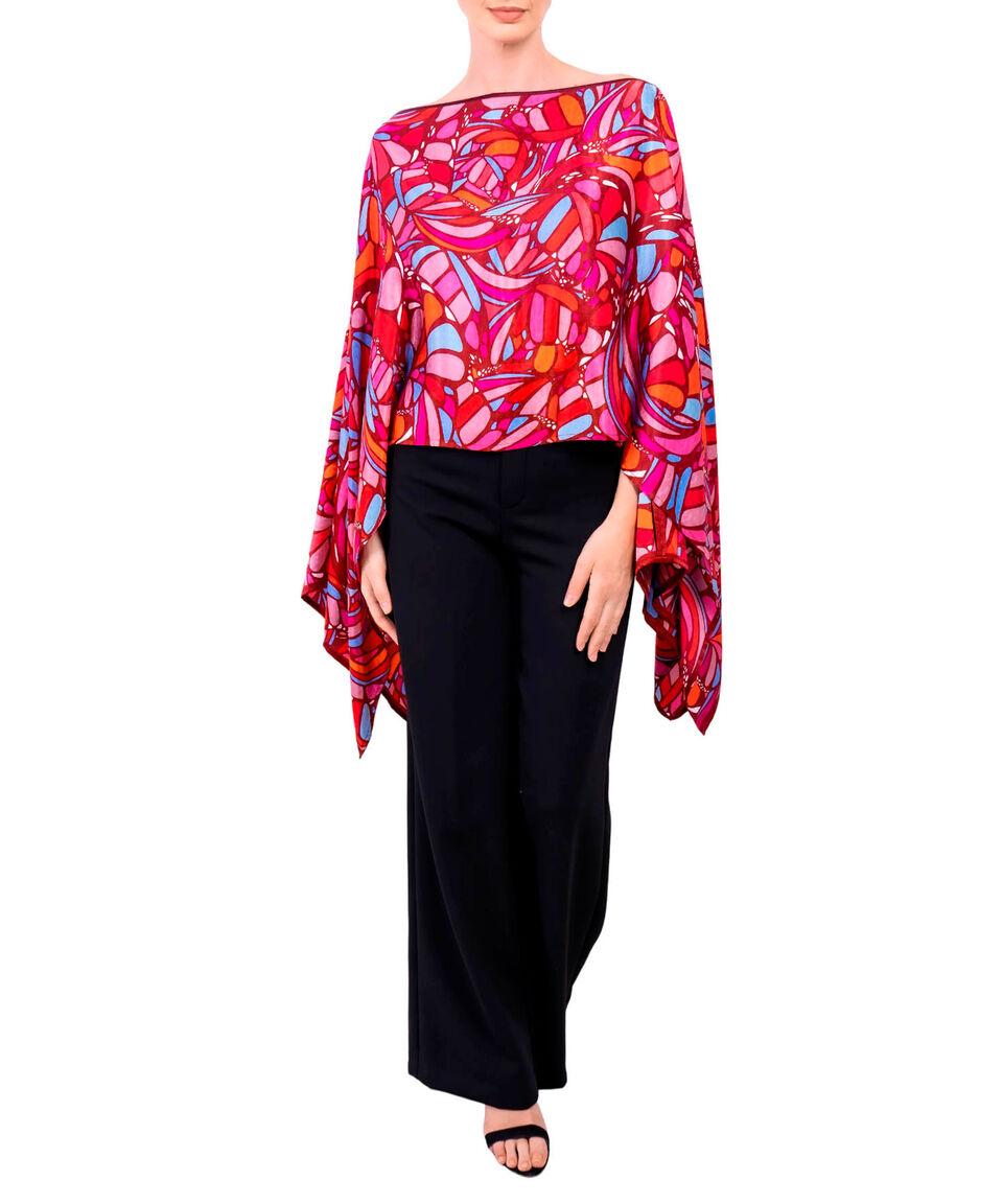 Pineda Covalin Poncho Estampado Mujer