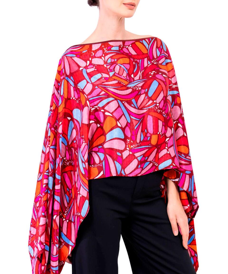 Pineda Covalin Poncho estampado Mujer