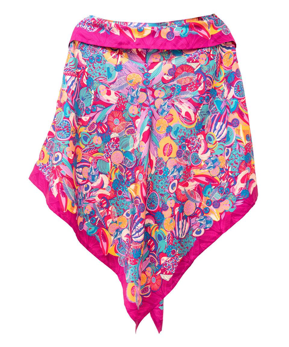 Pineda Covalin Poncho Estampado Multicolor Mujer