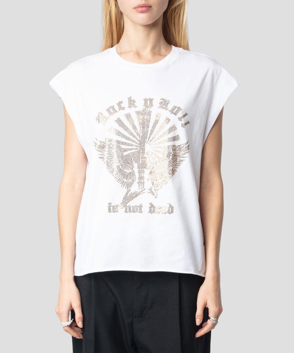 Zadig & Voltaire Playera Cuello Redondo Manga Corta Con Pedrería Mujer