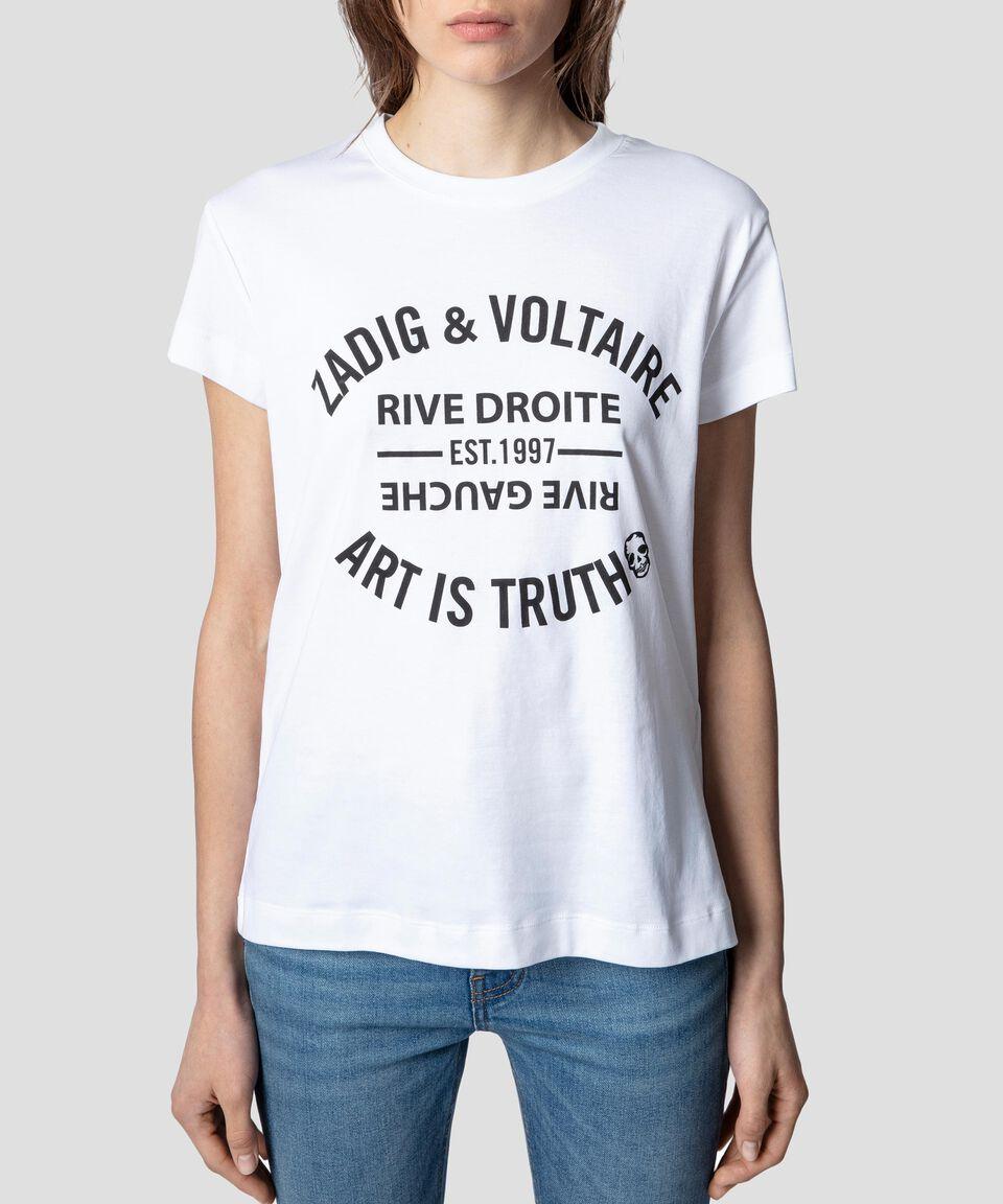 Zadig & Voltaire Playera cuello redondo manga corta con tipografía Mujer