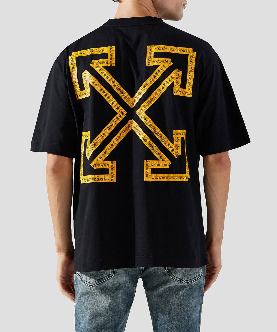 Off-White Playera Cuello Redondo Manga Corta Estampada Hombre