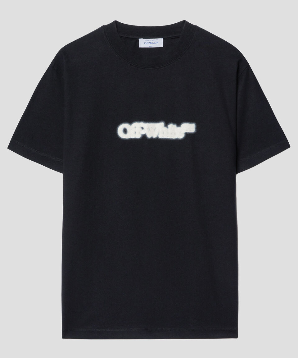 Off-White Playera Cuello Redondo Manga Corta Estampada Hombre