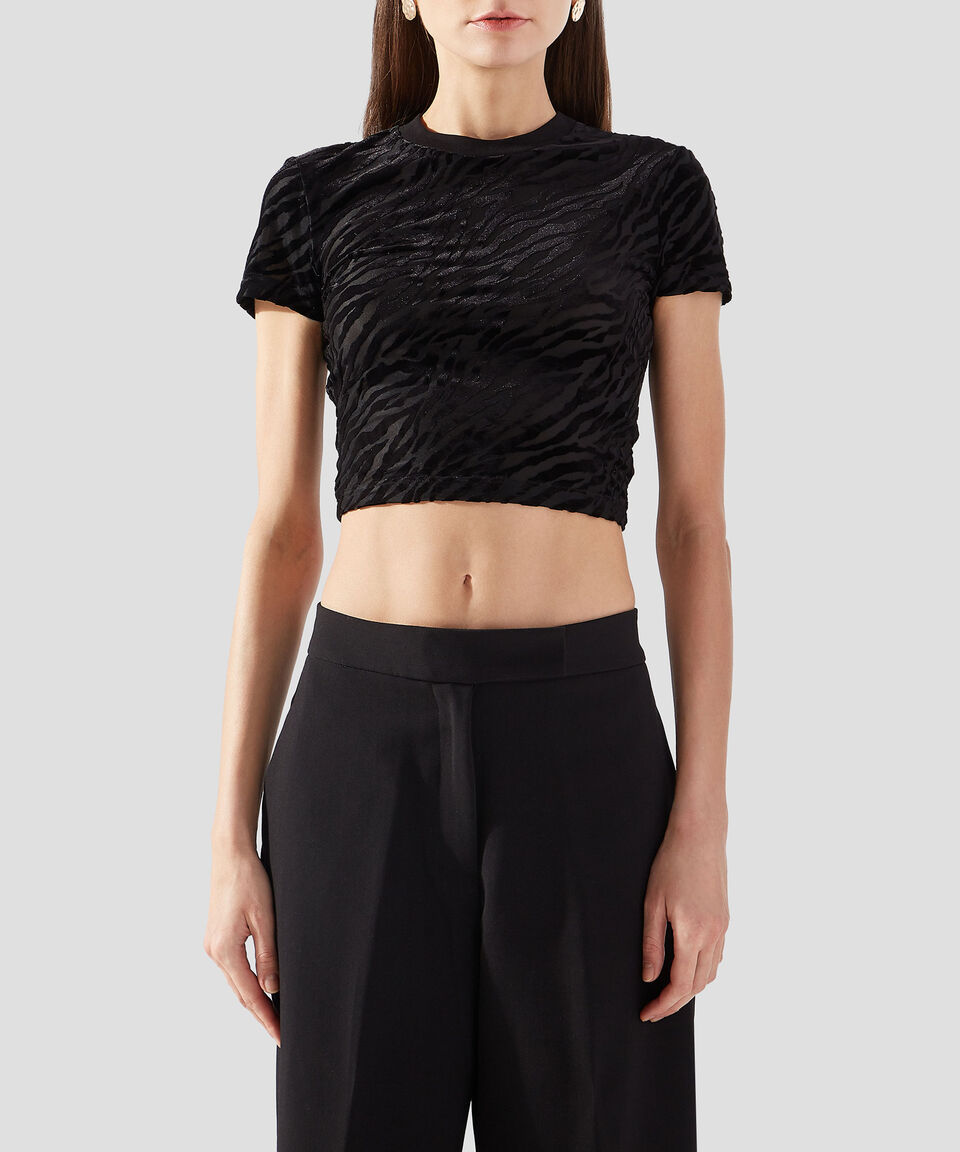 Versace Jeans Couture Playera cuello redondo manga corta Zebra Mujer