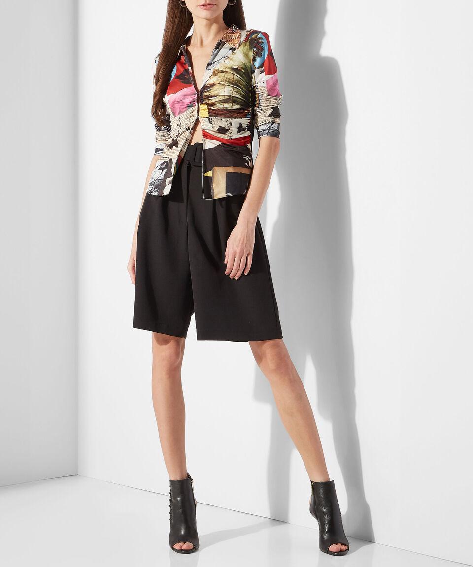 Desigual Playera Cuello V Manga Larga Multidiseño Mujer