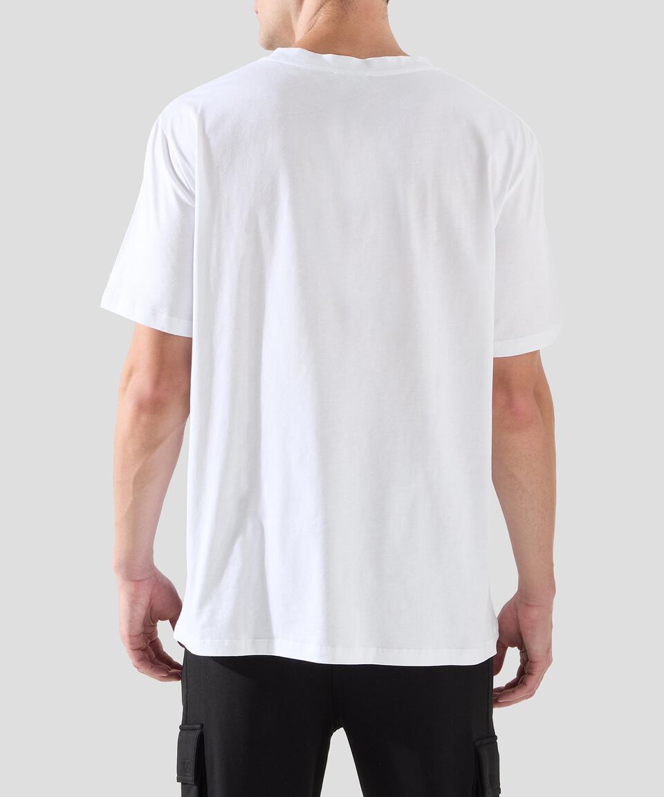 Balmain Playera De Cuello Redondo Con Manga Corta Estampada Hombre