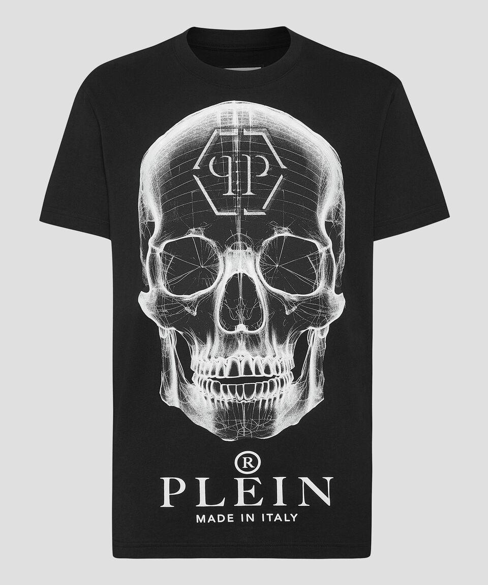 Philipp Plein Playera De Cuello Redondo Con Manga Corta Estampada Hombre