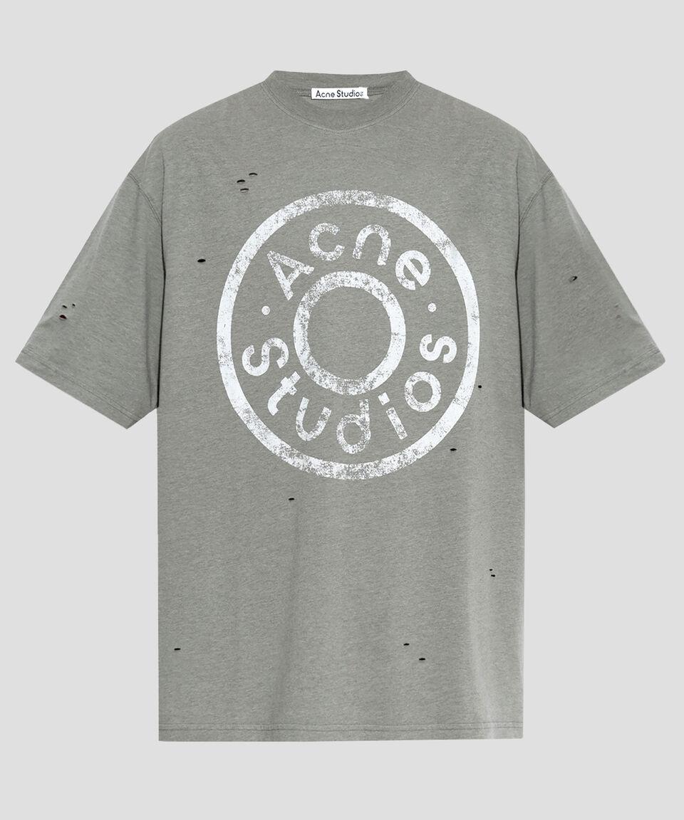 ACNE STUDIOS Playera De Cuello Redondo Con Manga Corta Estampada Hombre