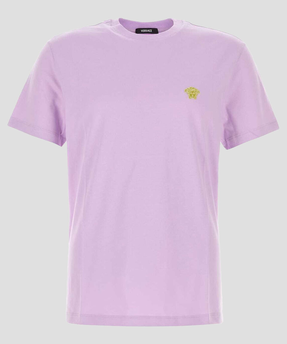 Versace Playera De Cuello Redondo Con Manga Corta Hombre
