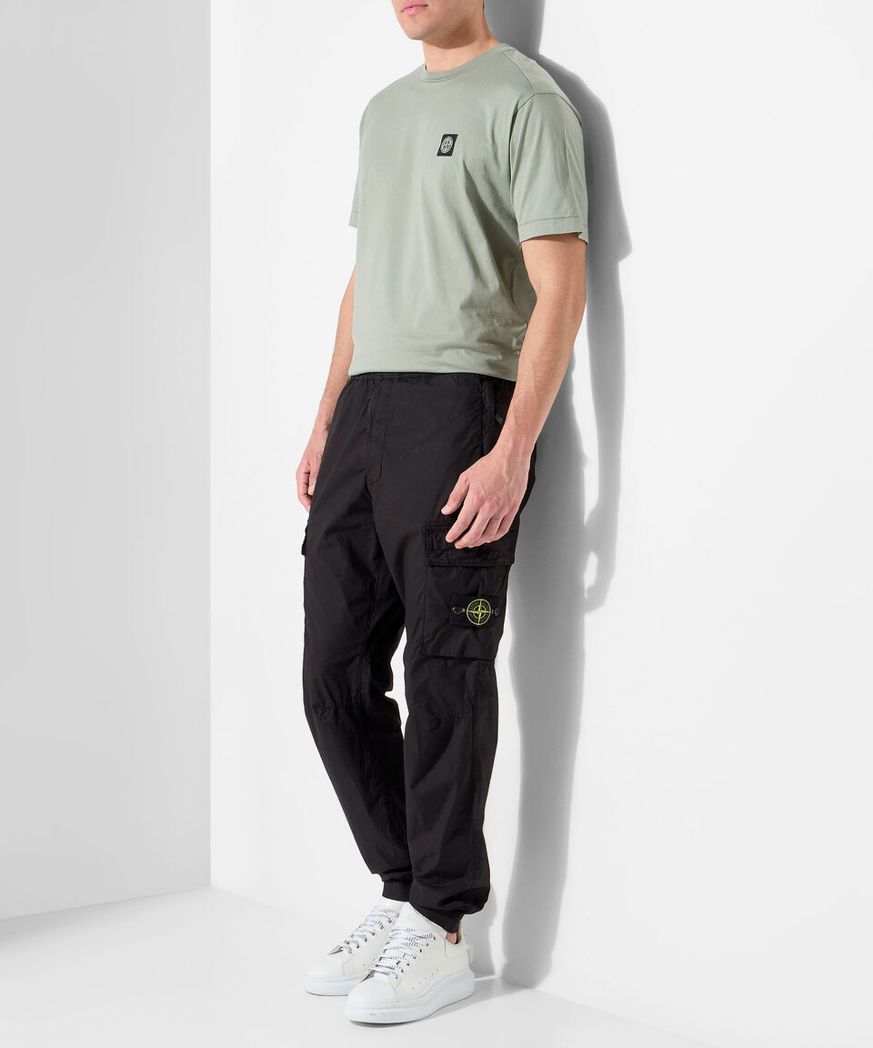 Stone Island Playera De Cuello Redondo Con Manga Corta Hombre