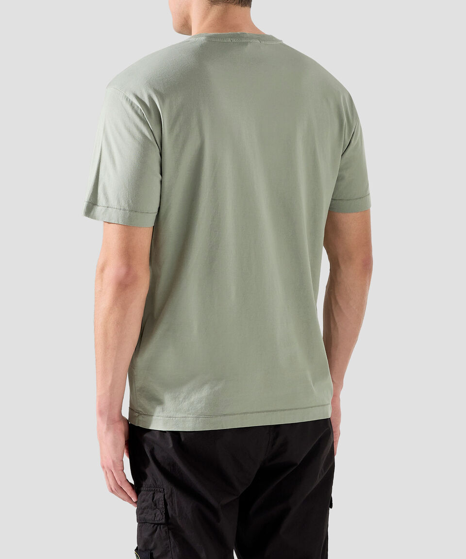 Stone Island Playera De Cuello Redondo Con Manga Corta Hombre