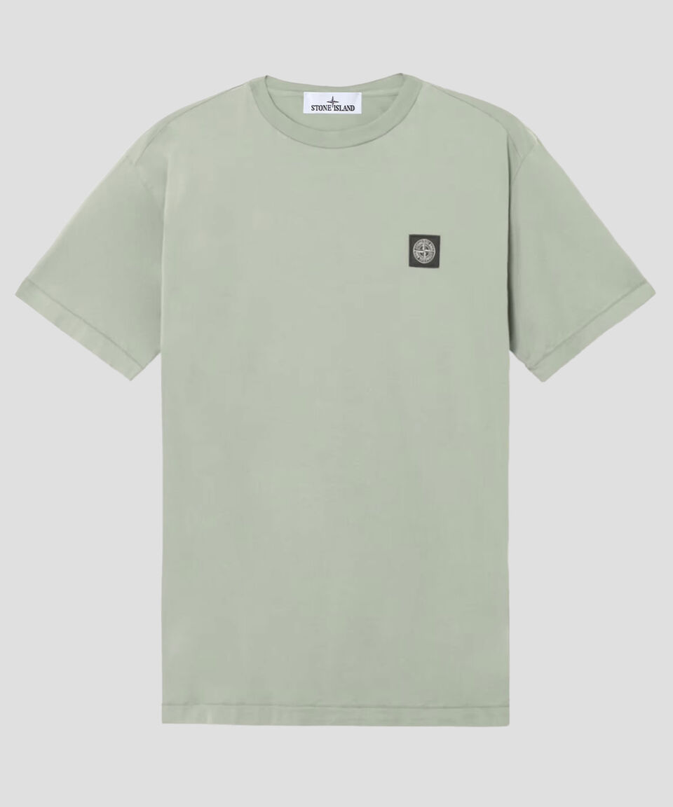 Stone Island Playera De Cuello Redondo Con Manga Corta Hombre