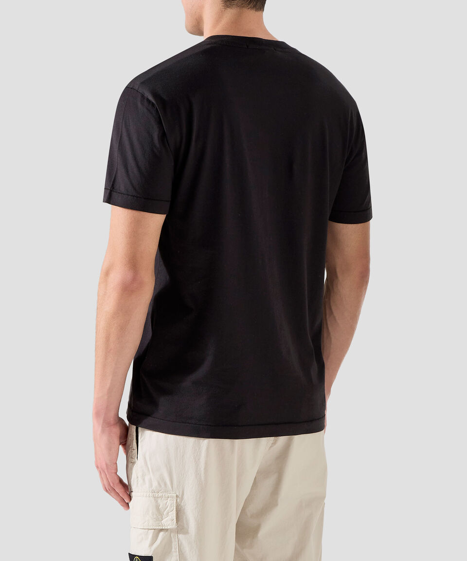 Stone Island Playera De Cuello Redondo Con Manga Corta Hombre