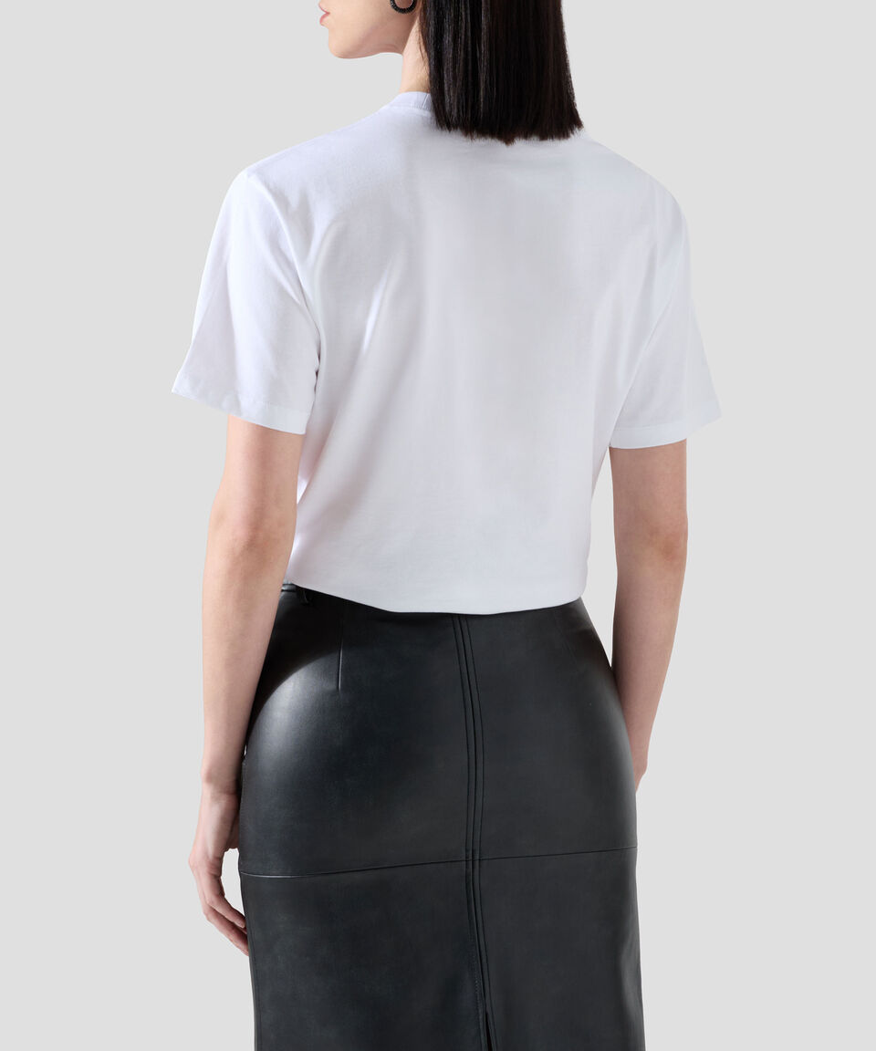 Versace Playera De Cuello Redondo Con Manga Corta Mujer