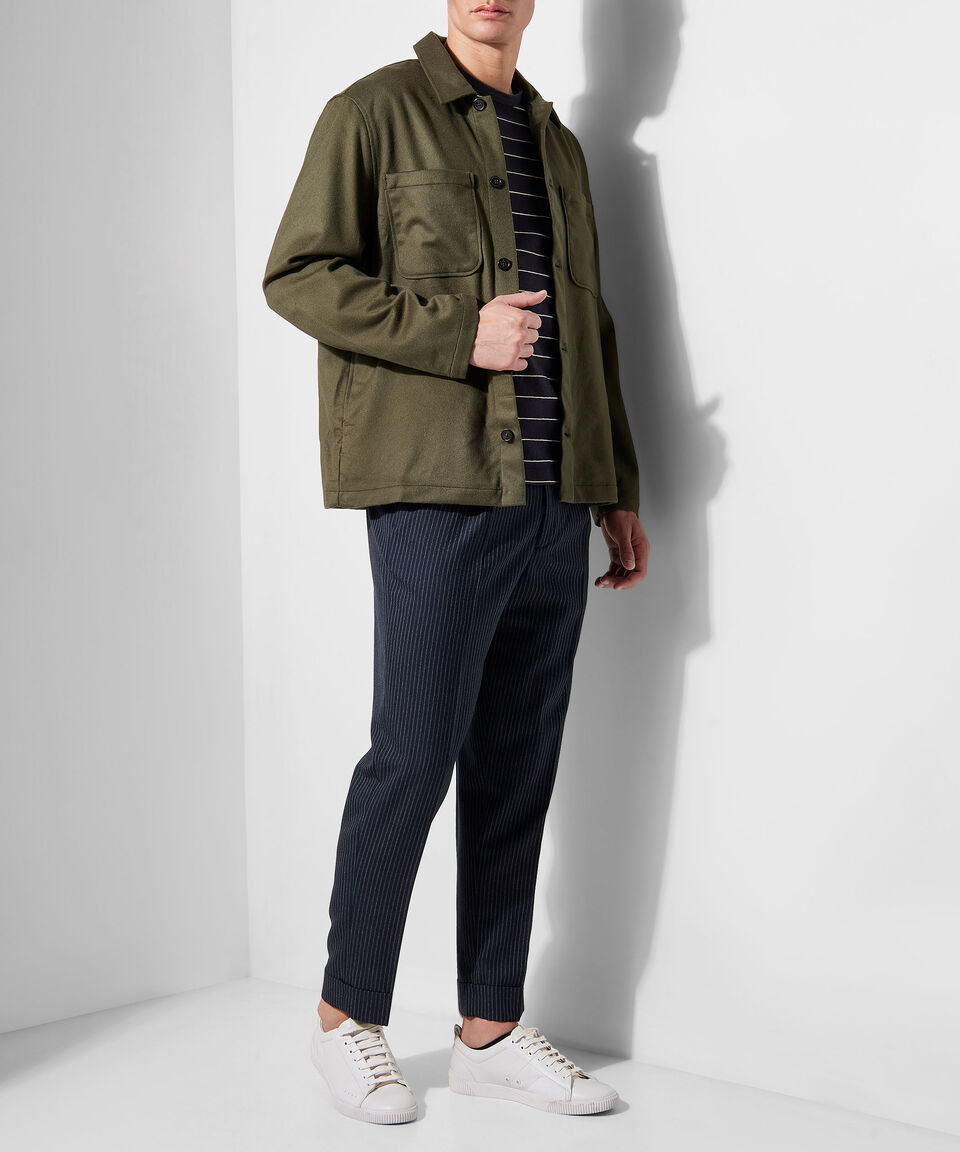 Officine Générale Playera De Cuello Redondo Con Manga Corta Y Rayas Hombre